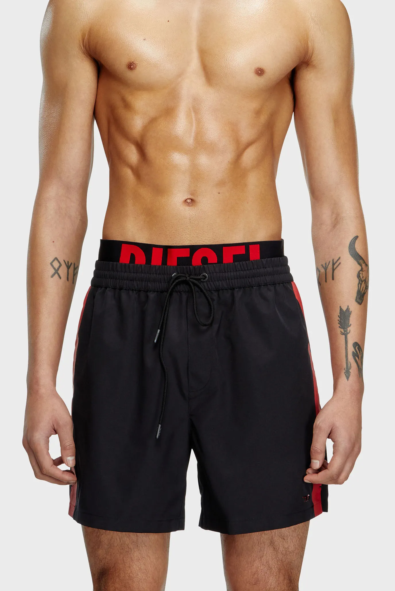 Чоловічі чорні плавальні шорти 1