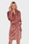 Жіночий рожевий халат в горошок CAHYO