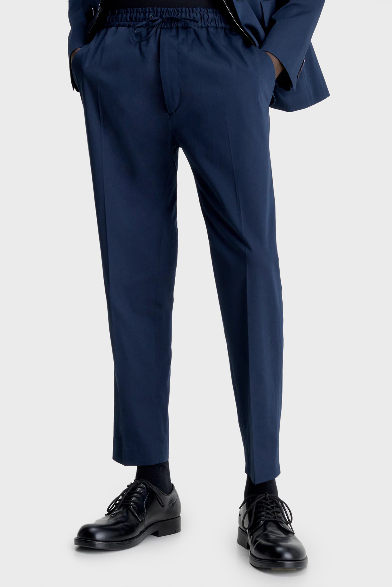 Чоловічі темно-сині брюки STRETCH SATEEN 1