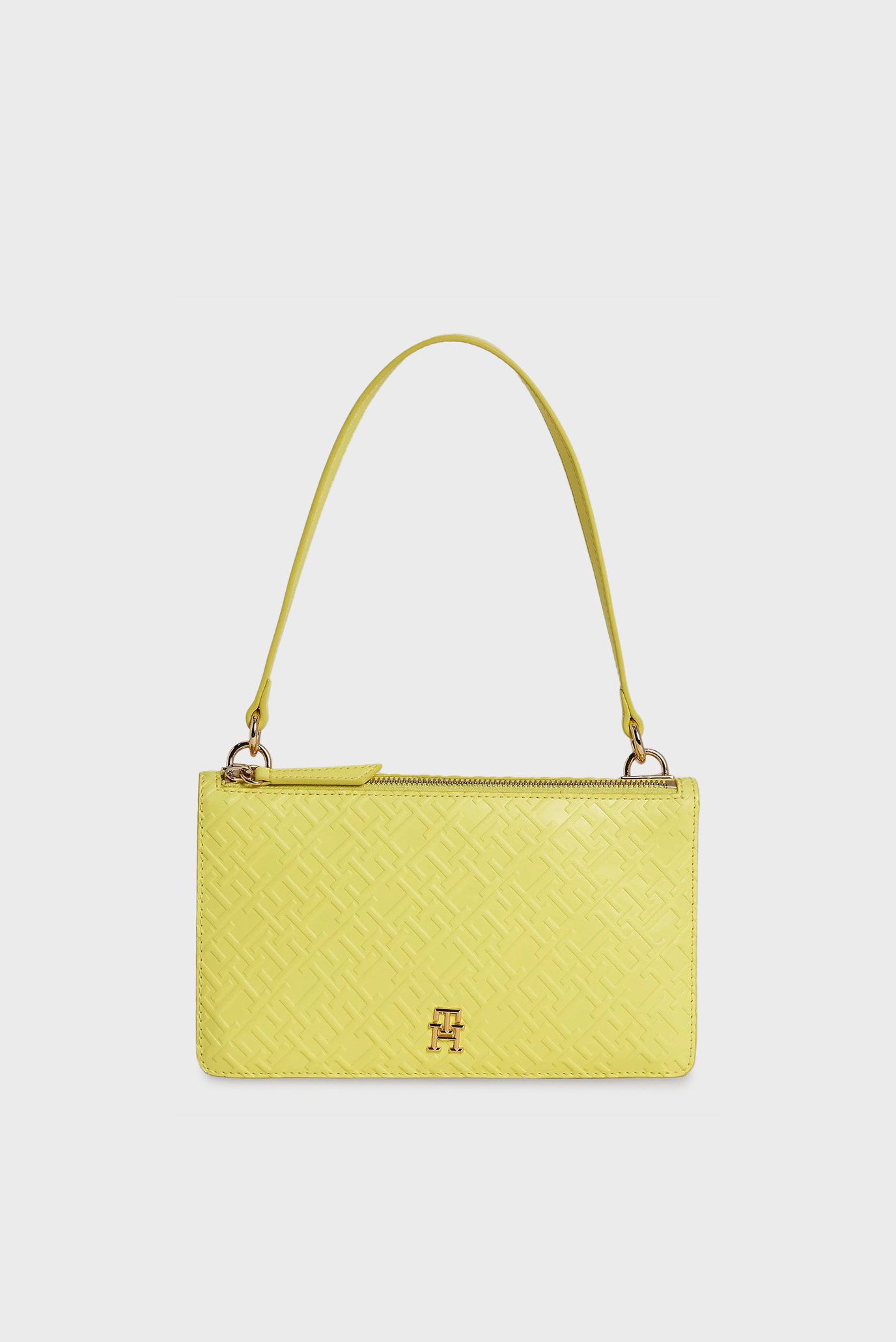 Женская желтая сумка TH REFINED SHOULDER BAG MONO 1