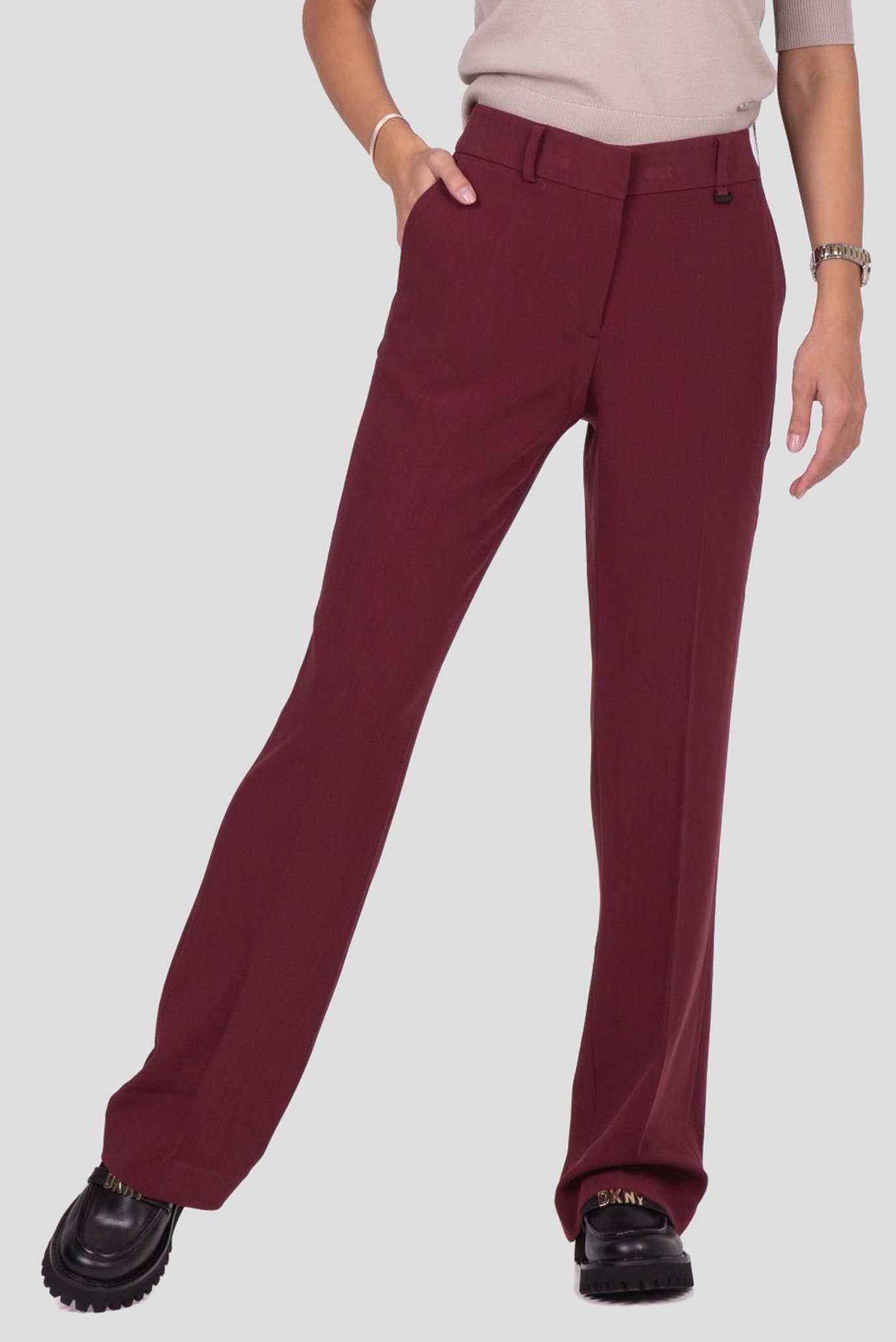Женские бордовые брюки Бордовый 6 DKNY UG3PX097 Женские бордовые брюки Бордовый 6 DKNY UG3PX097