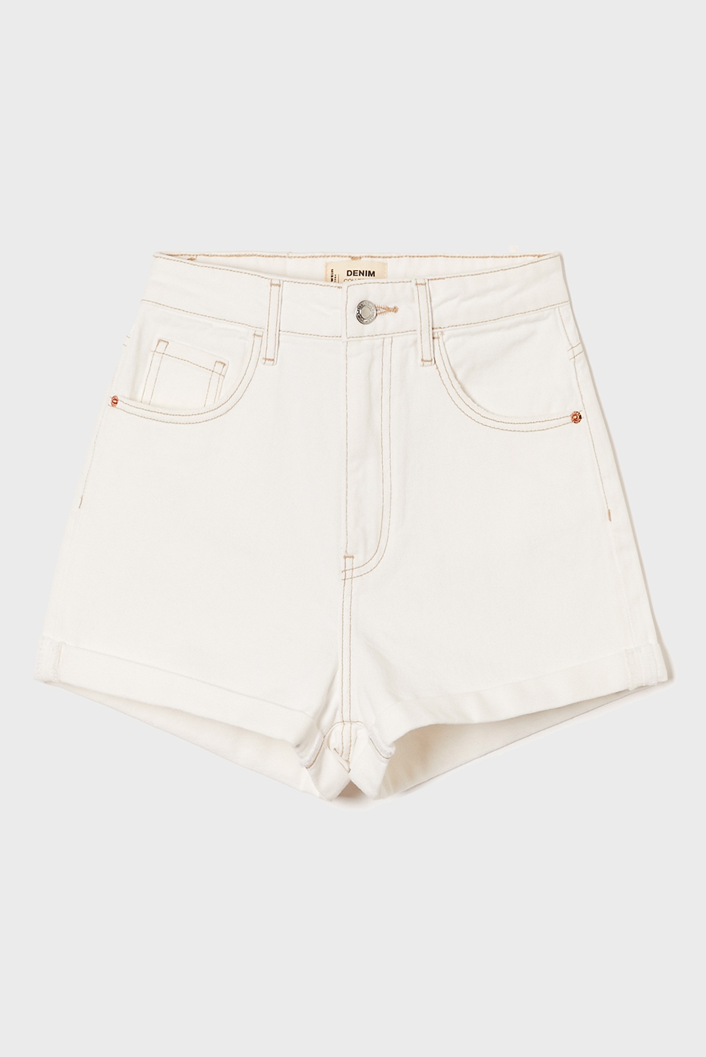 Жіночі білі джинсові шорти 1