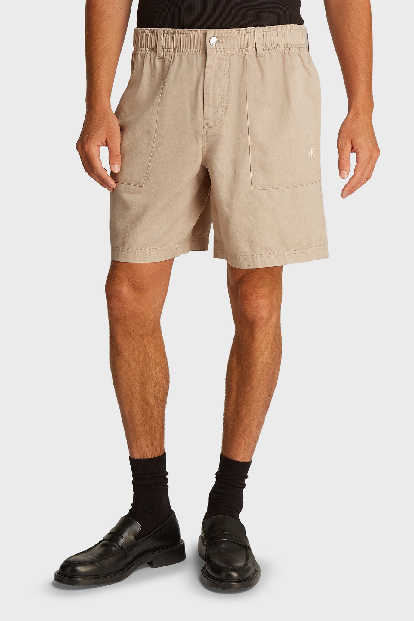 Мужские бежевые шорты LINEN Бежевый 29 Calvin Klein Jeans J30J327300 Мужские бежевые шорты LINEN Бежевый 29 Calvin Klein Jeans J30J327300