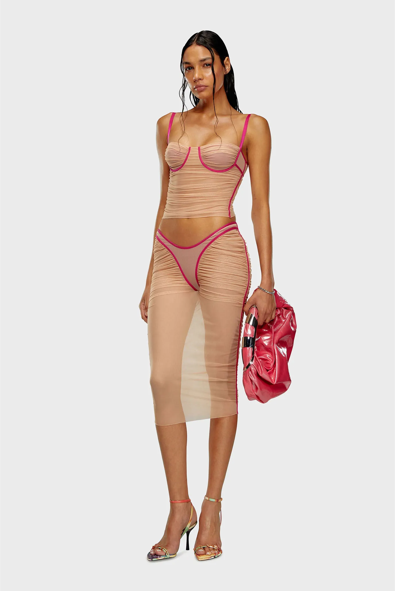 Женская бежевая юбка O-LYLA 2