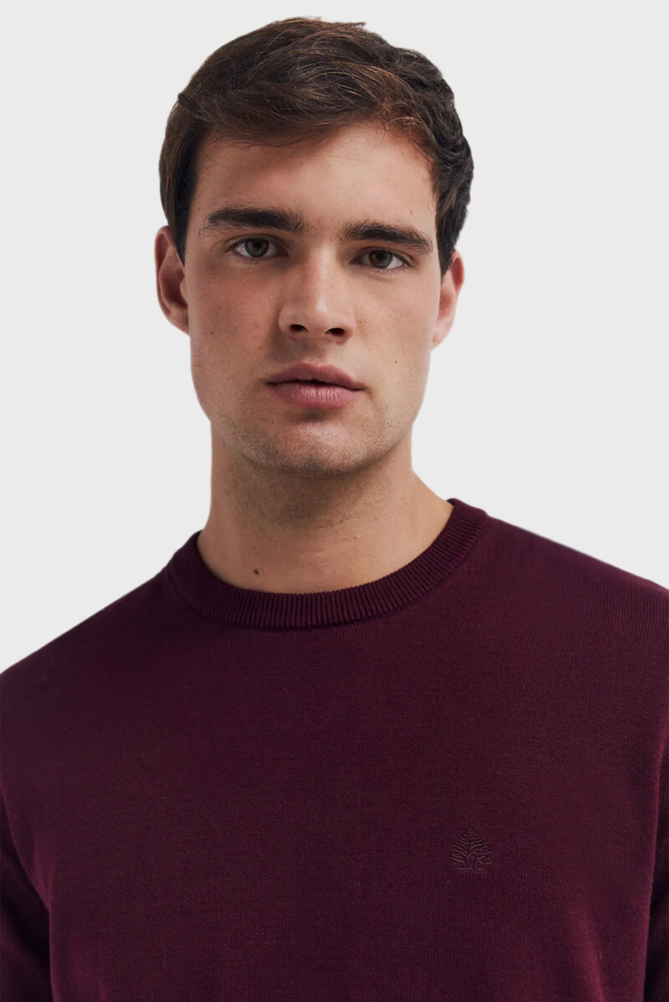 Чоловічий бордовий джемпер 4