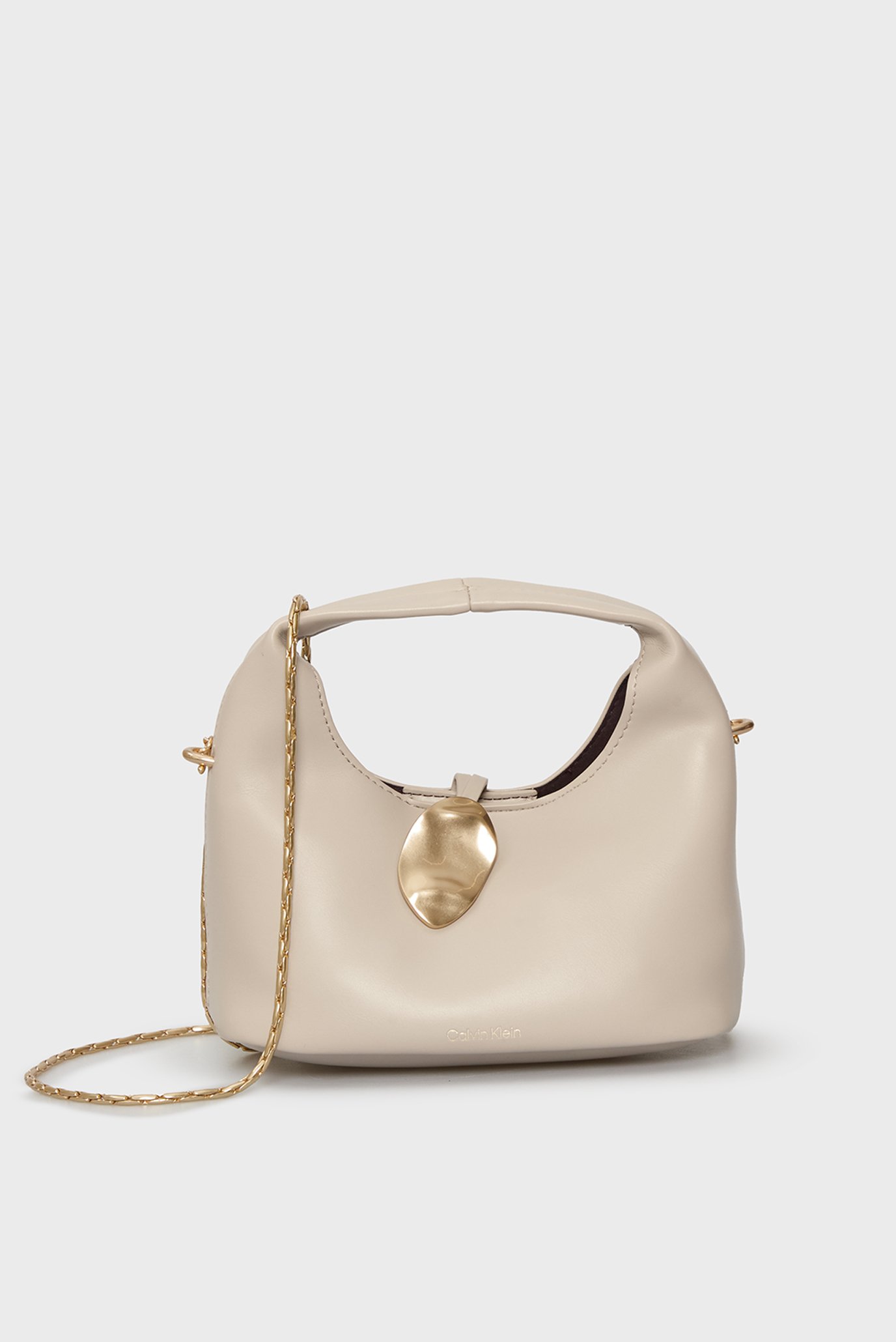 Женская бежевая сумка STONE LOCK SLOUCHY Бежевый ONESIZE Calvin Klein LV04K3177G Женская бежевая сумка STONE LOCK SLOUCHY Бежевый ONESIZE Calvin Klein LV04K3177G
