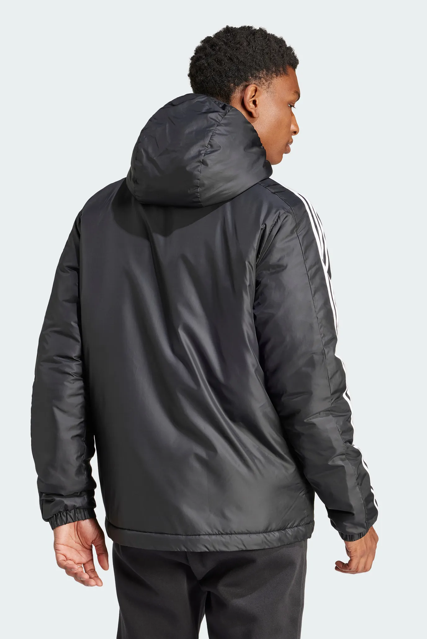 Чоловіча чорна куртка Essentials 3-Stripes Insulated adidas IN7194