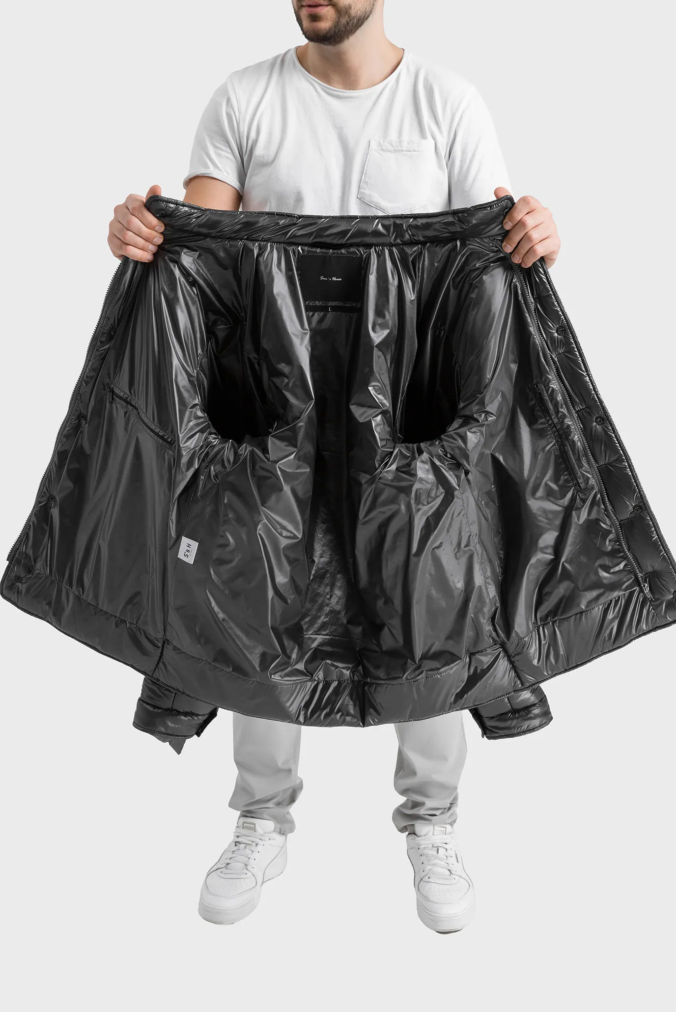 Мужская темно-серая куртка 6