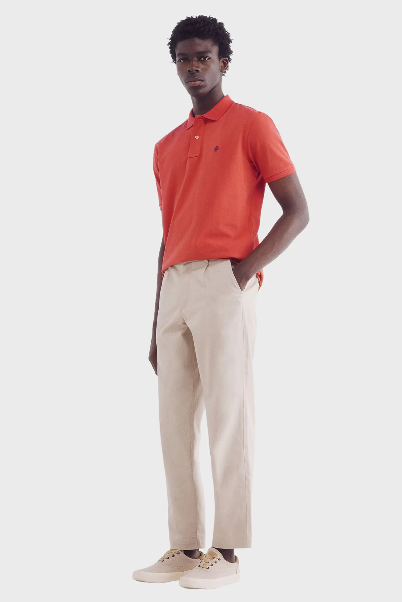 Мужское красное поло 2