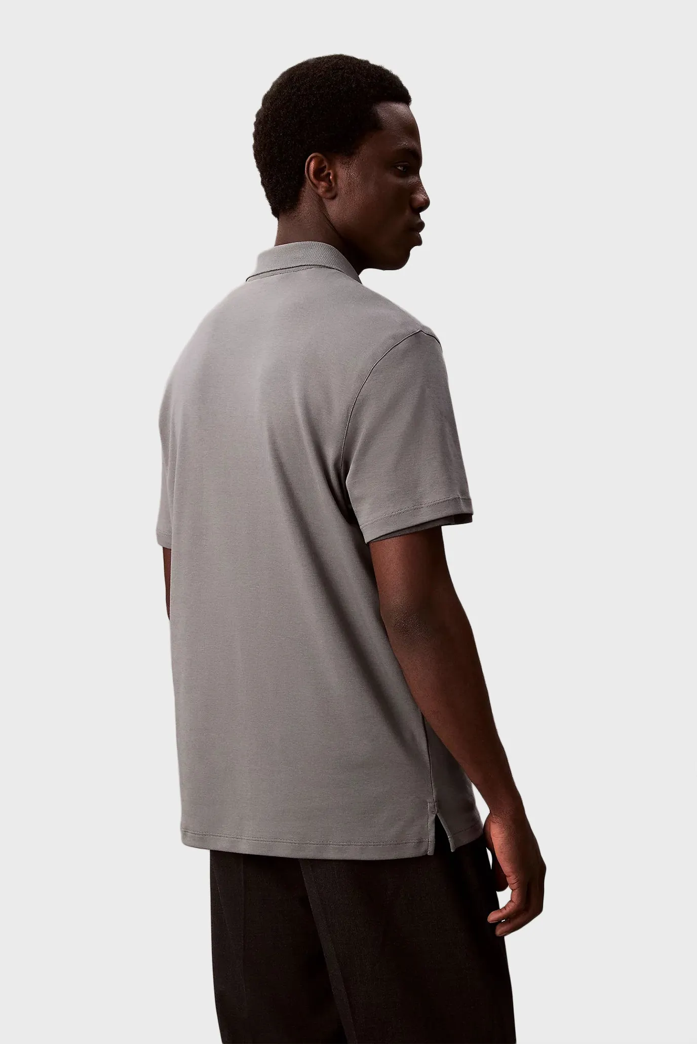 Чоловіче сіре поло SUPIMA 3