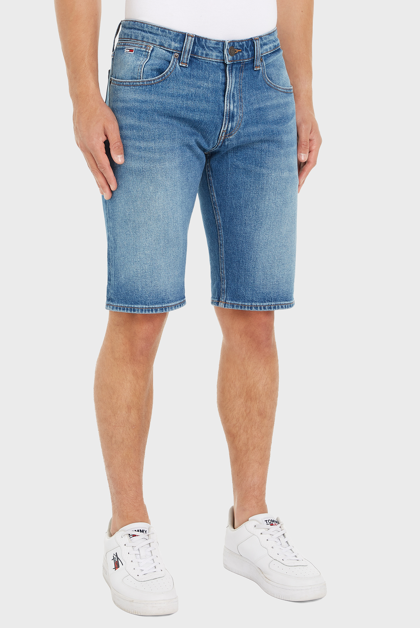 Мужские синие джинсовые шорты RONNIE Синий 31 Tommy Jeans DM0DM18792 Мужские синие джинсовые шорты RONNIE Синий 31 Tommy Jeans DM0DM18792
