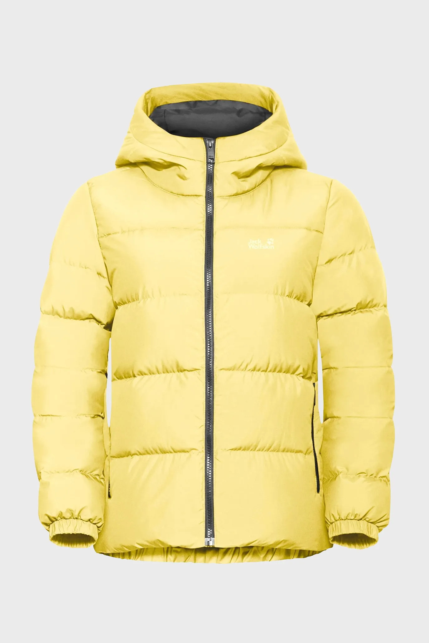 Женский желтый пуховик 6