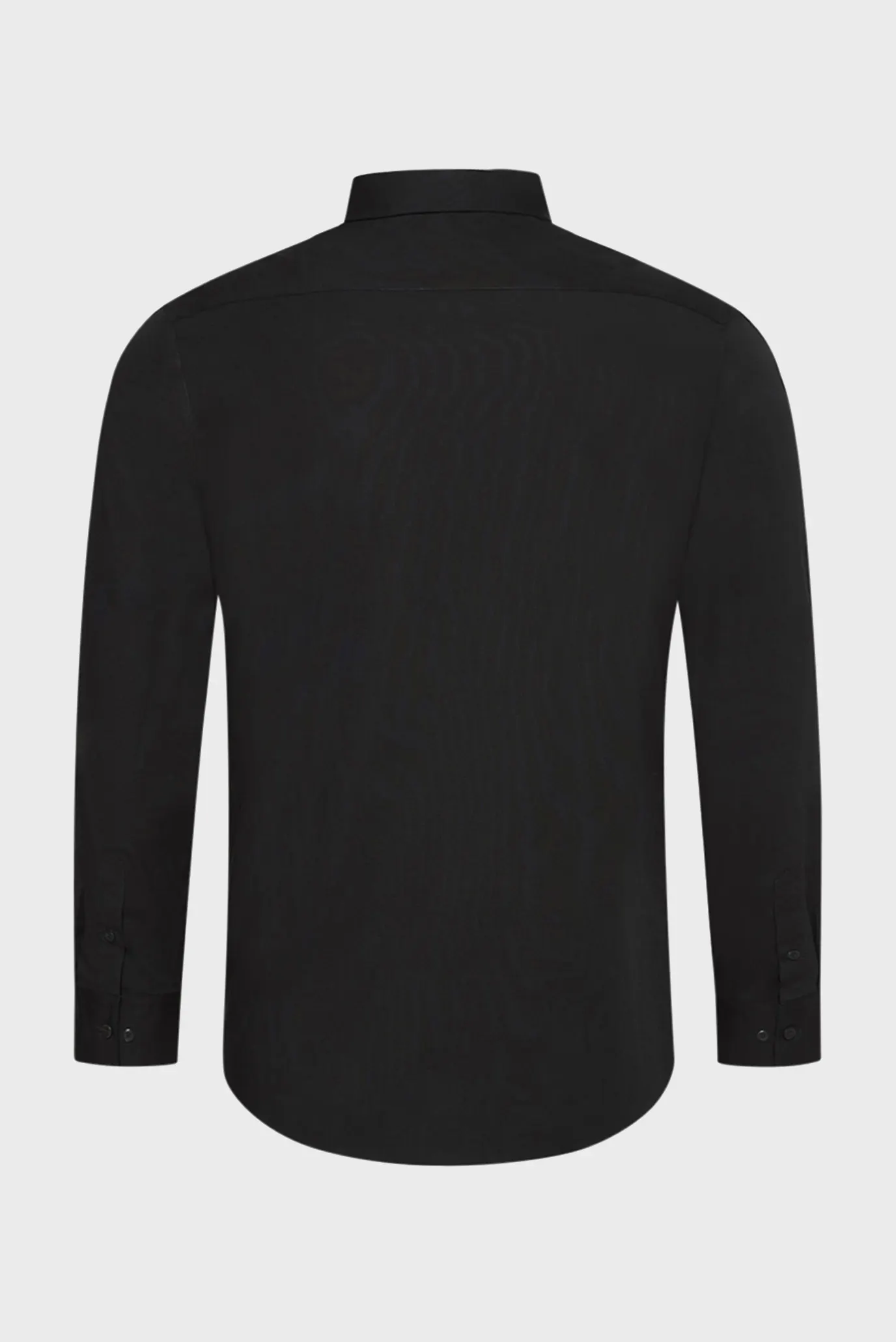 Мужская черная рубашка SOLID STRETCH SLIM 6