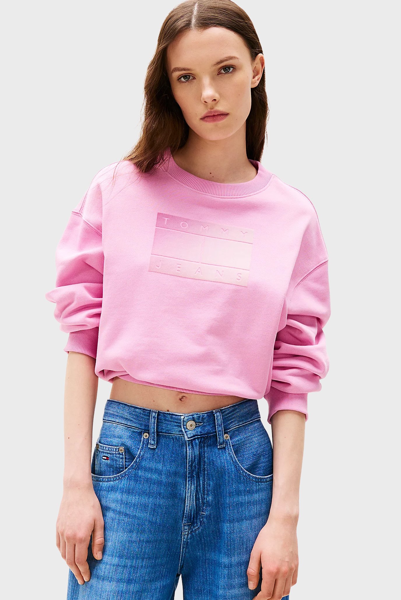 Женский розовый свитшот TJW RLX GRADIENT FLAG CREW Розовый XS Tommy Jeans DW0DW21396 Женский розовый свитшот TJW RLX GRADIENT FLAG CREW Розовый XS Tommy Jeans DW0DW21396