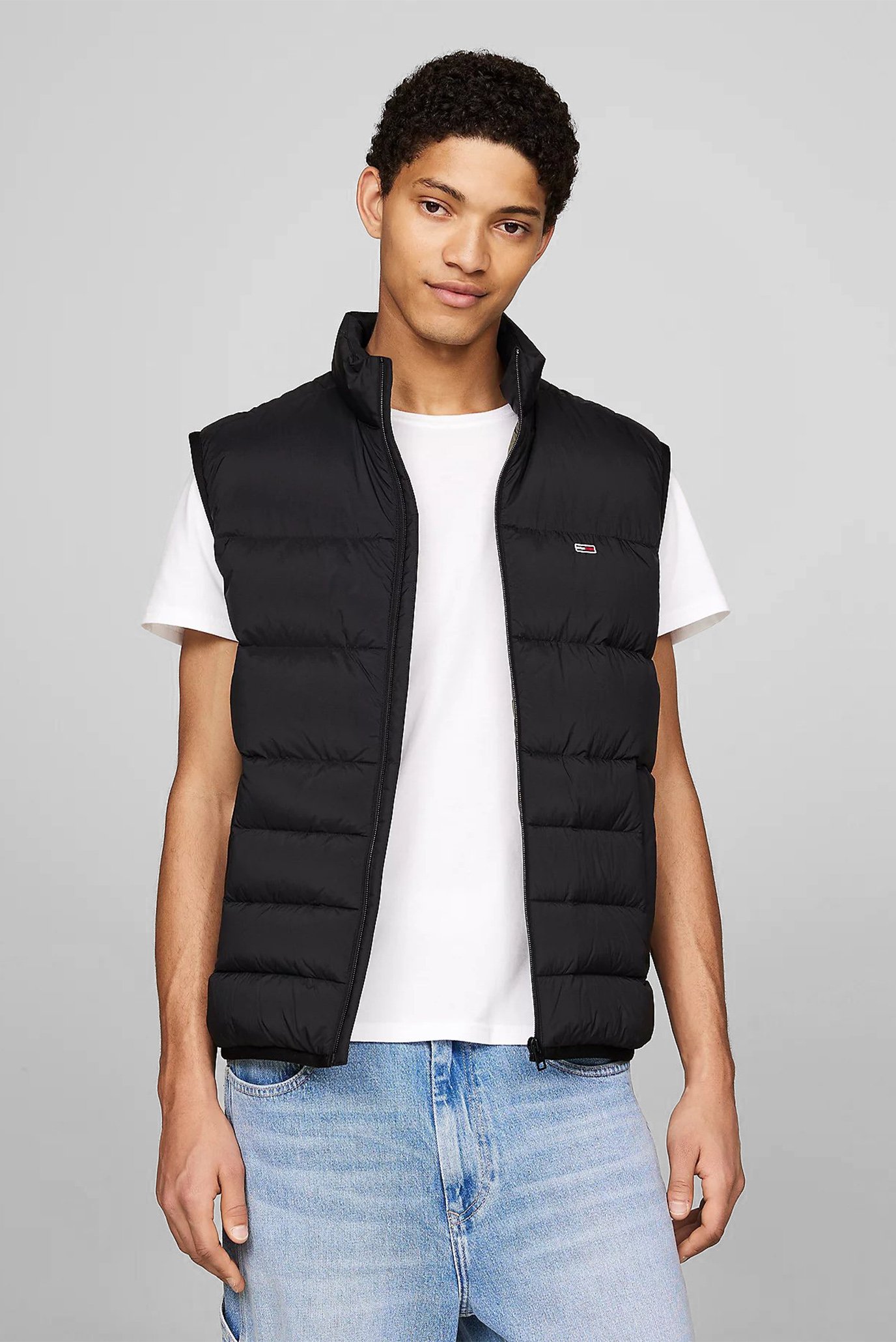 Чоловічий чорний пуховий жилет TJM LIGHT DOWN VEST 1