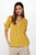 Жіноча жовта лляна блуза