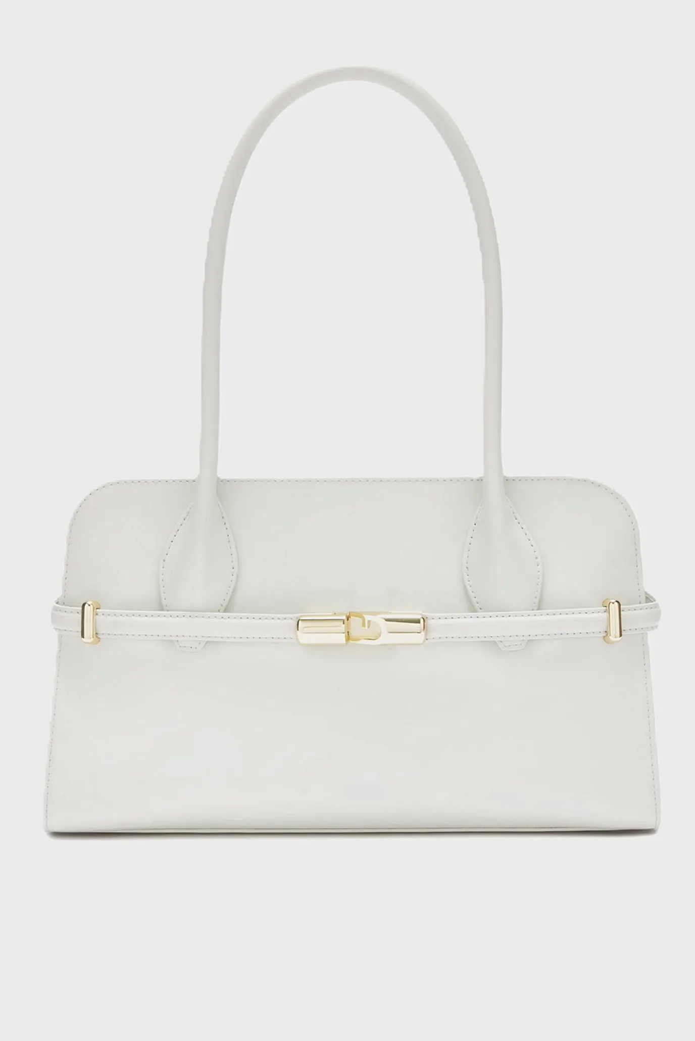Женская белая кожаная сумка 1