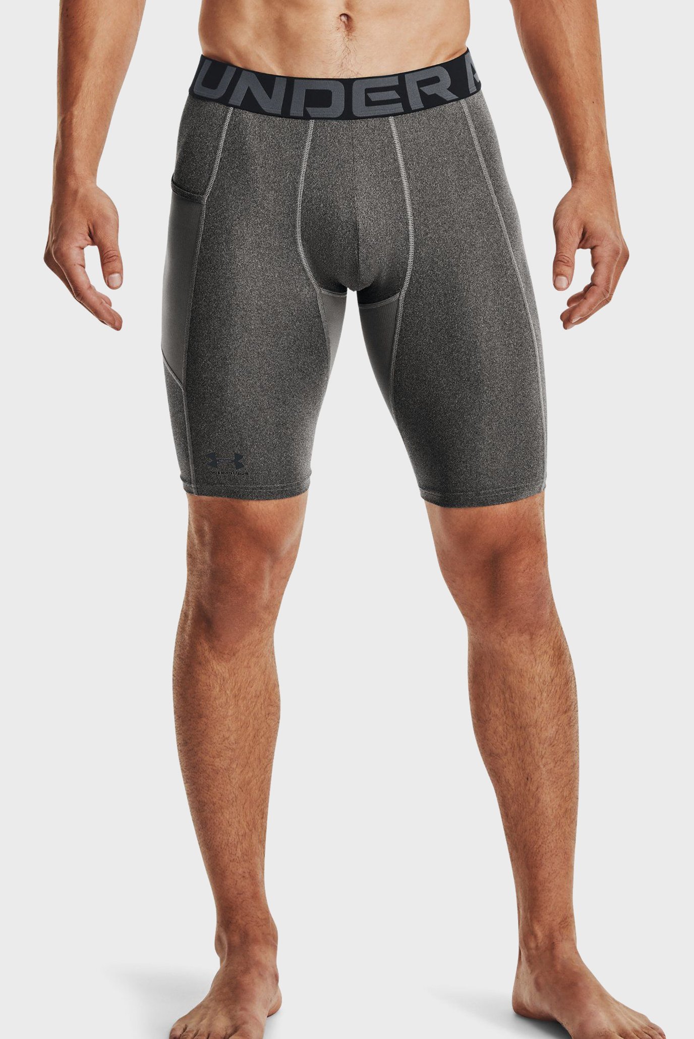Мужские серые тайтсы UA HG Armour Lng Shorts Серый XXL Under Armour 1361602-090 Мужские серые тайтсы UA HG Armour Lng Shorts Серый XXL Under Armour 1361602-090