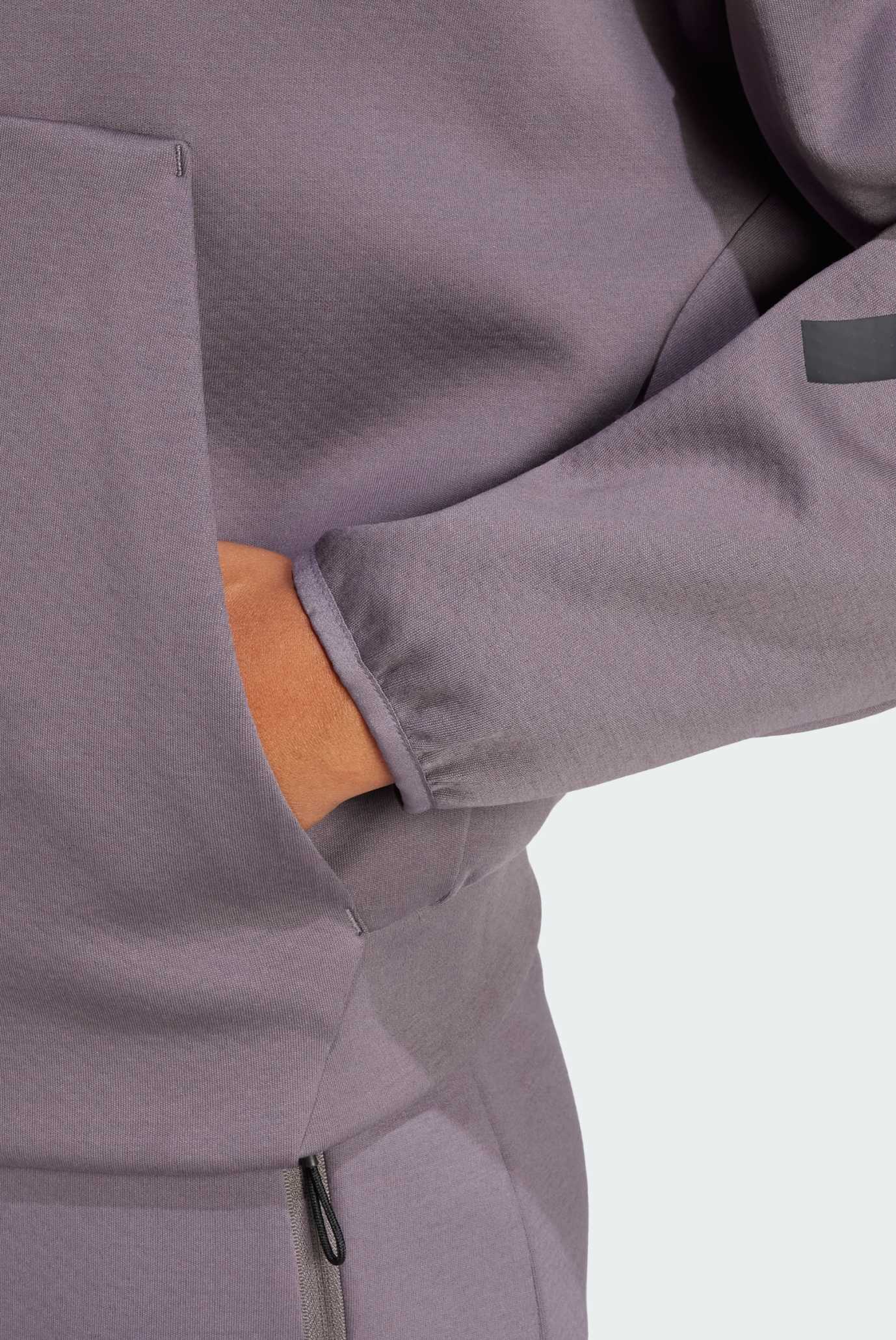 Женское темно-серое худи adidas Z.N.E. Full-Zip adidas