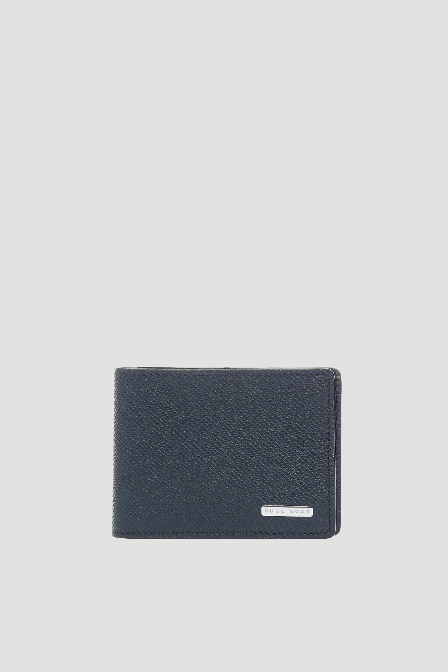 Чоловічий синій шкіряний гаманець 1