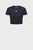 Детская черная футболка UA CROP SPORTSTYLE LOGO SS