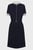 Женское темно-синее платье RIB TRIM SS KNEE DRESS
