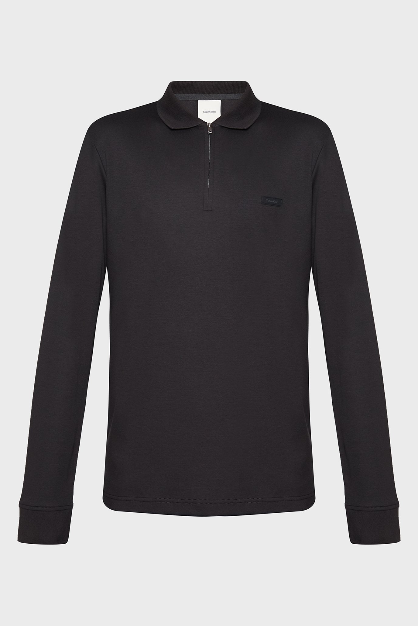 Чоловіче чорне поло LIQUID TOUCH WELT ZIP LS POLO 1