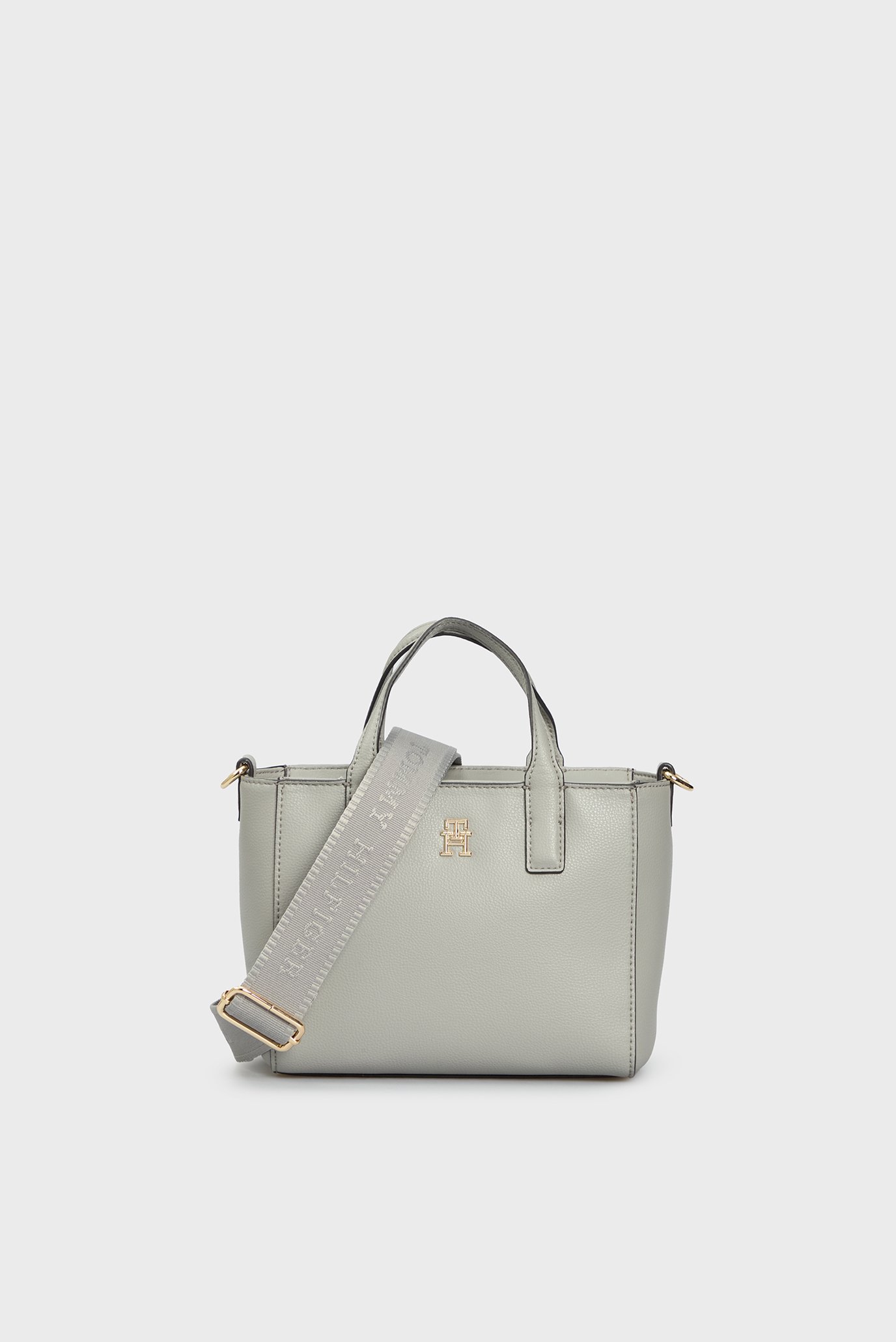 Женская серая сумка TH SOFT LOGO MINI TOTE 1