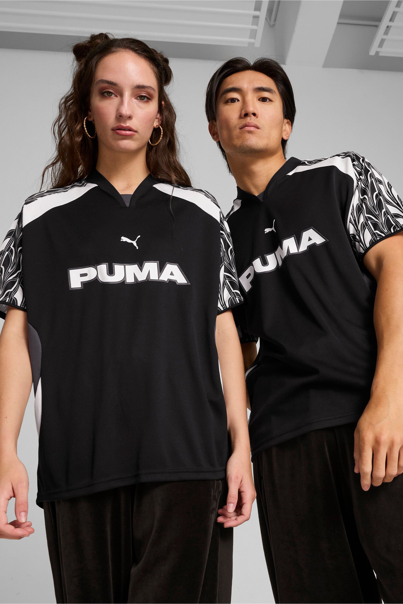 Черная футболка Relaxed Football Jersey Unisex (унисекс) 1