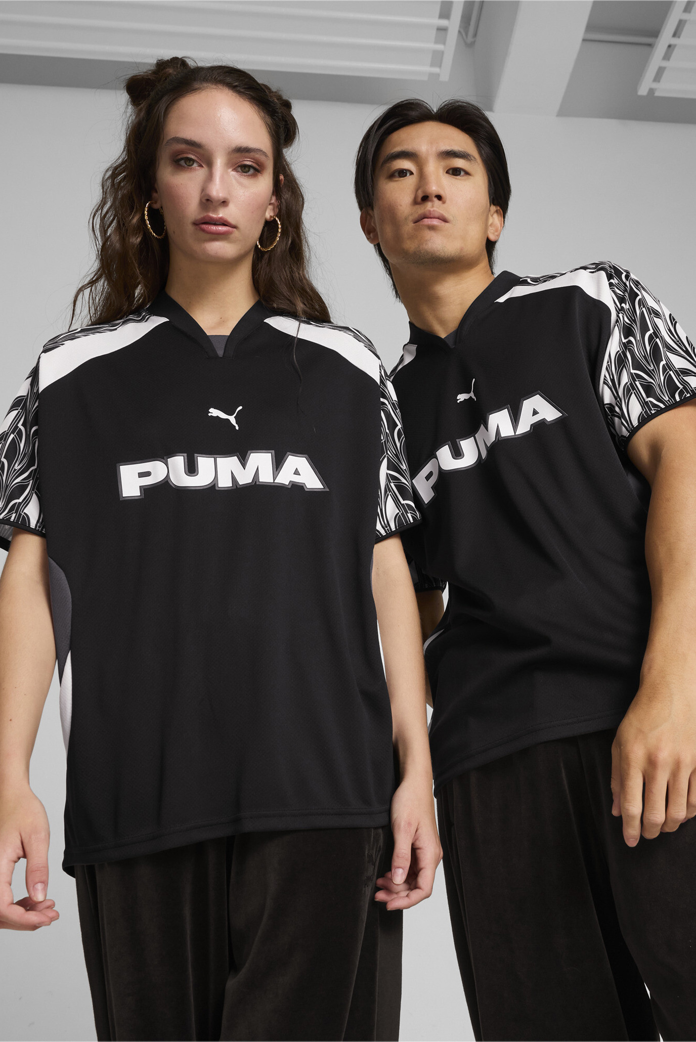 Чорна футболка Relaxed Football Jersey Unisex (унісекс) 1