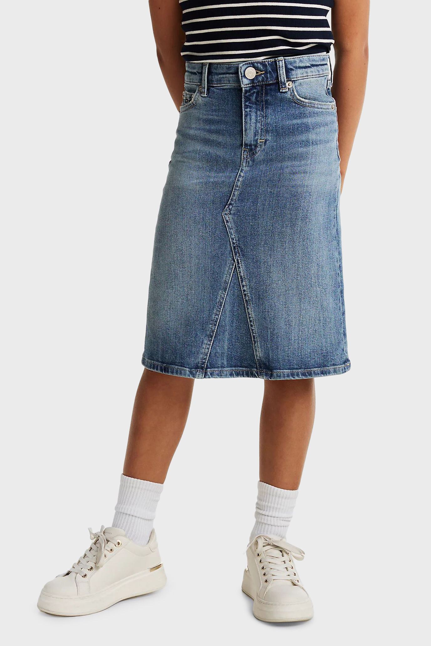 Детская синяя джинсовая юбка LONG DENIM SKIRT VINTAGE 1