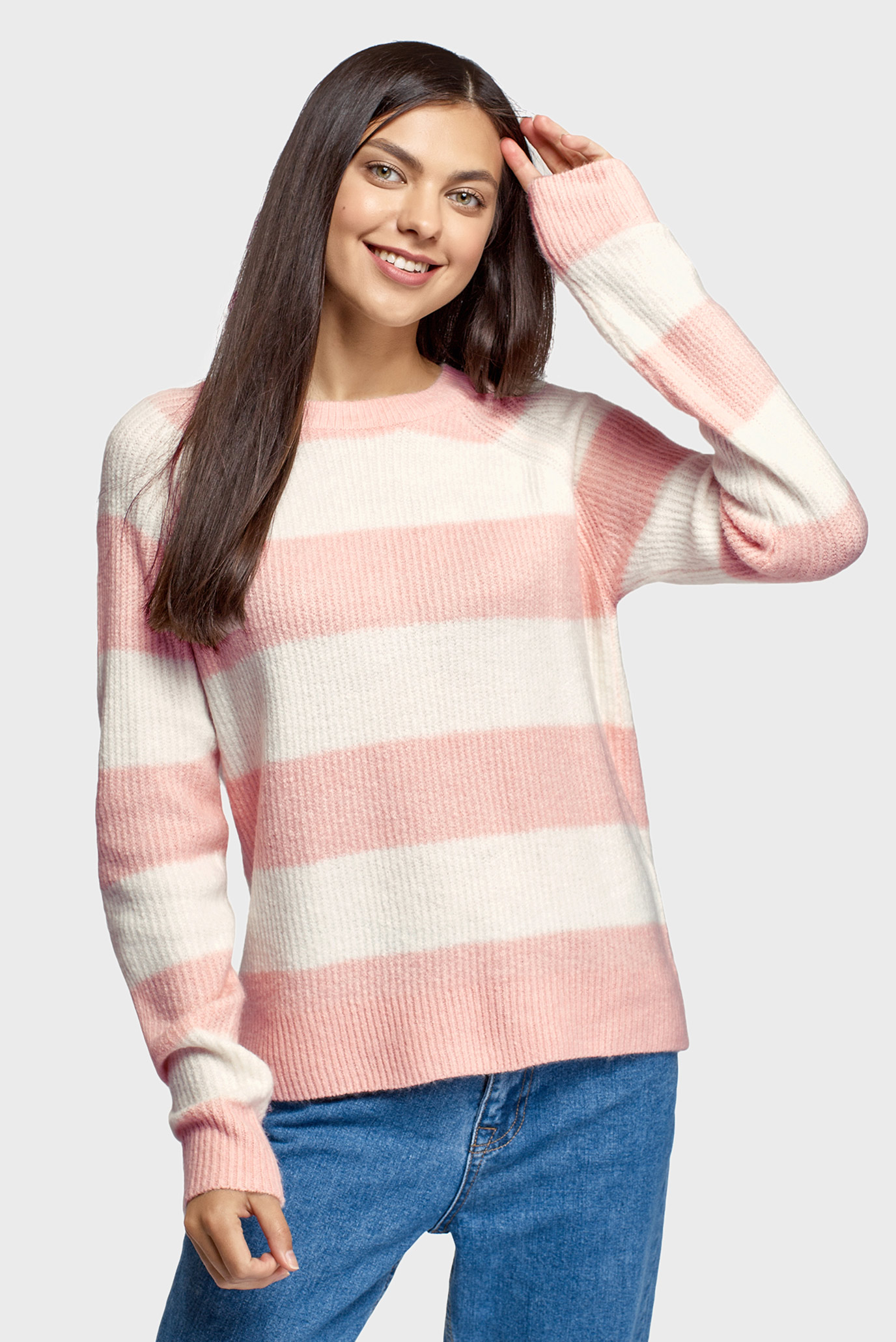 Женский свитер в полоску 1