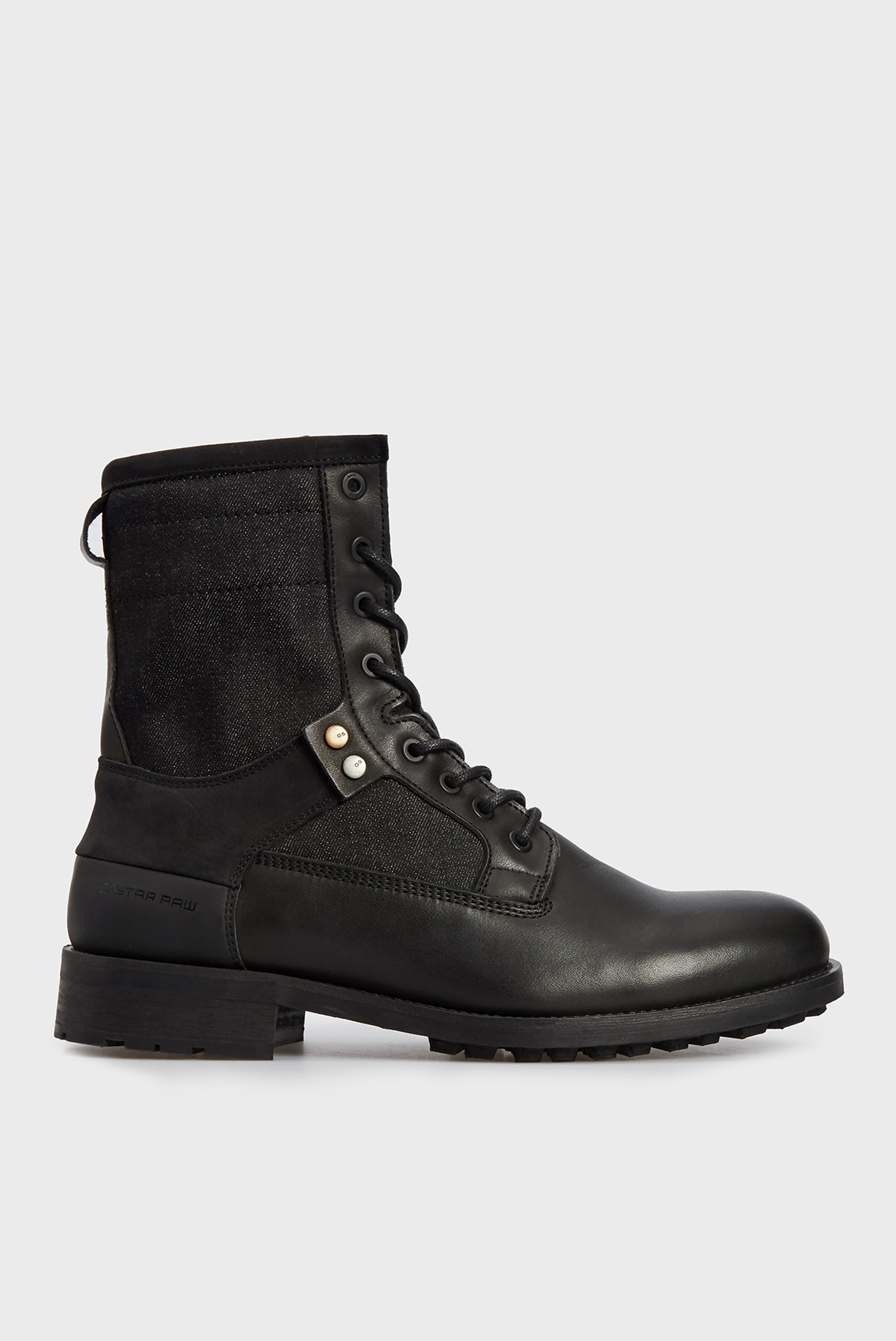 Мужские черные кожаные ботинки Черный 40 G-Star RAW 2142 012802 Мужские черные кожаные ботинки Черный 40 G-Star RAW 2142 012802
