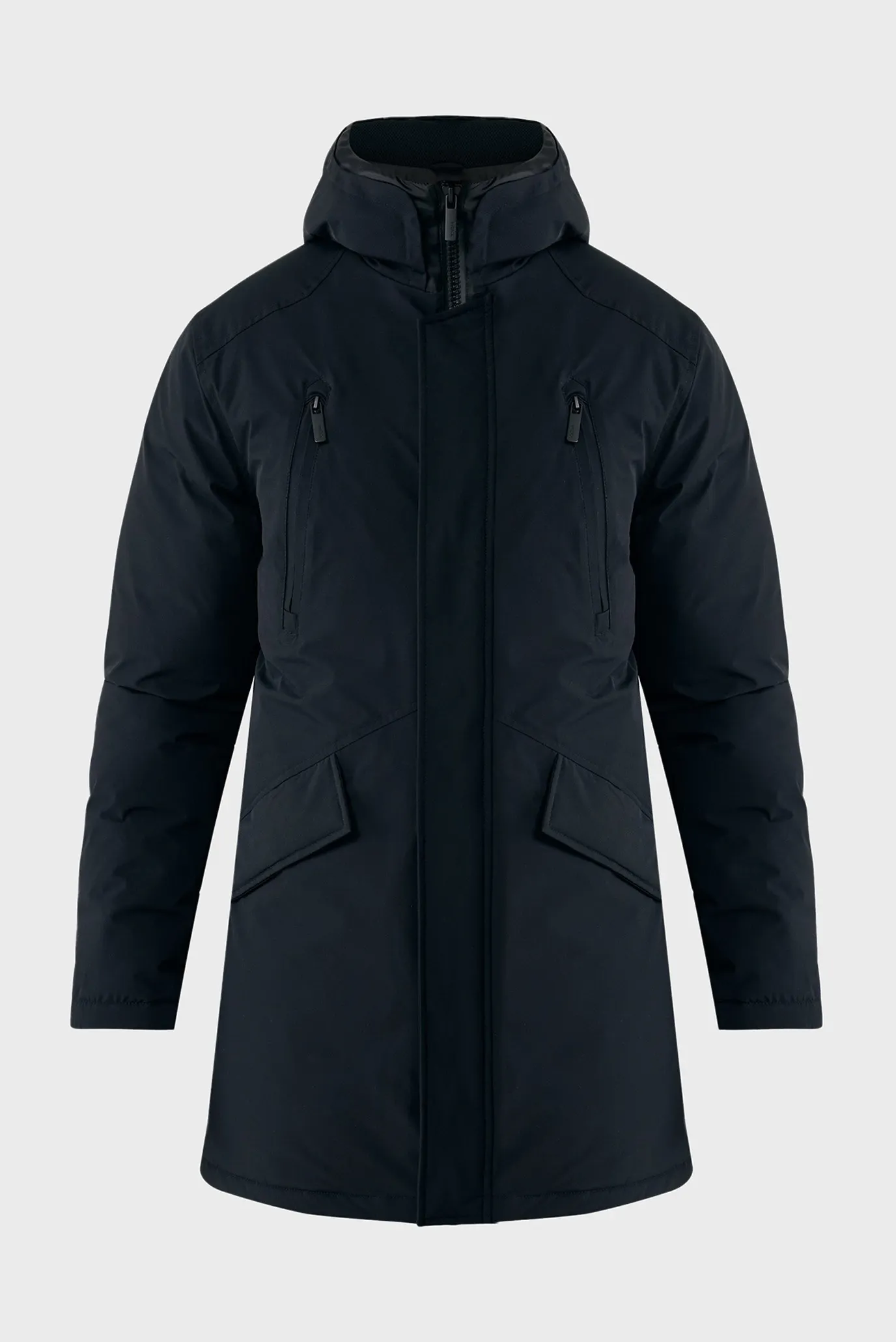 Чоловіча чорна парка 5