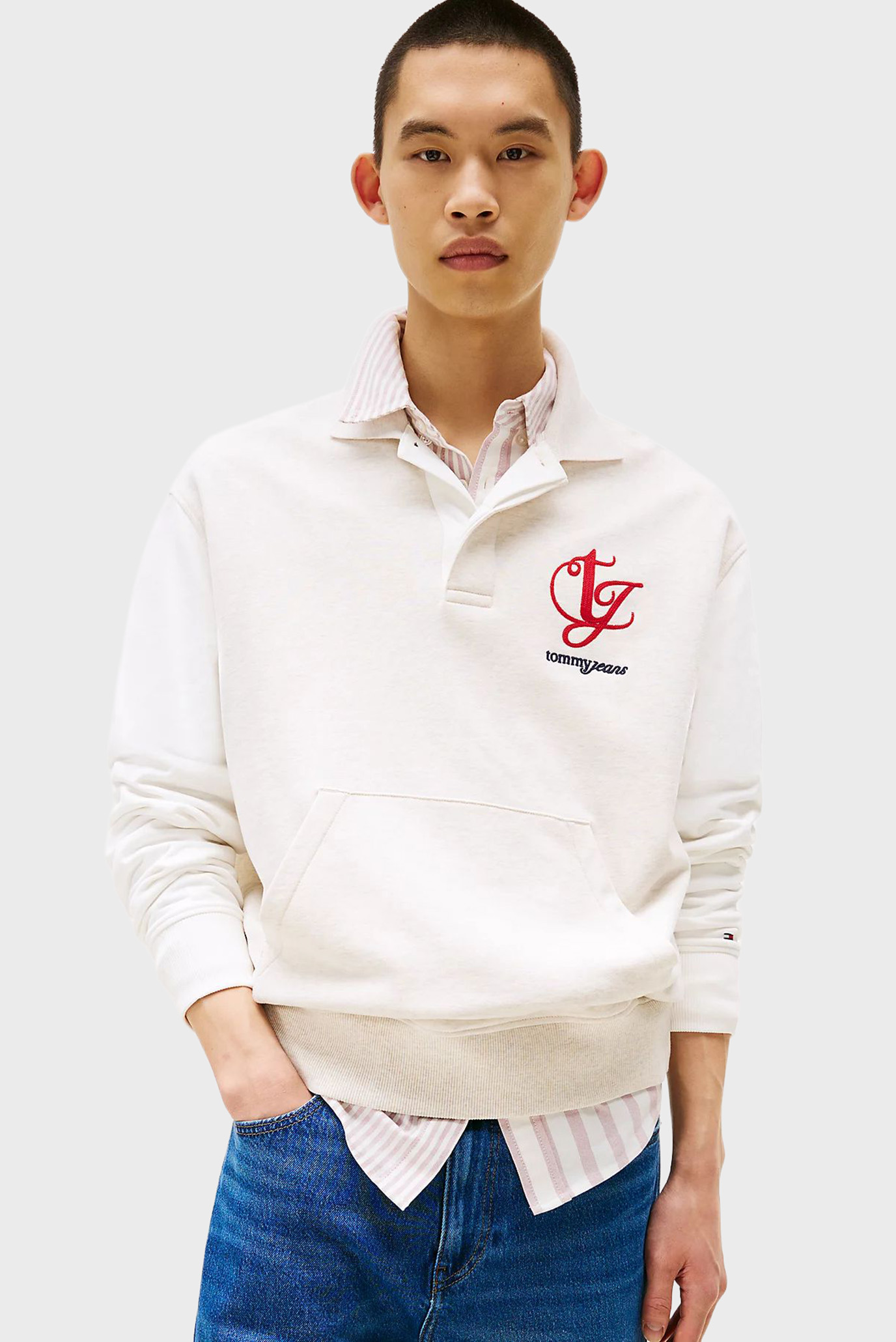 Мужское белое поло RLX COLORBLOCK MONO Белый M Tommy Jeans DM0DM21800 Мужское белое поло RLX COLORBLOCK MONO Белый M Tommy Jeans DM0DM21800