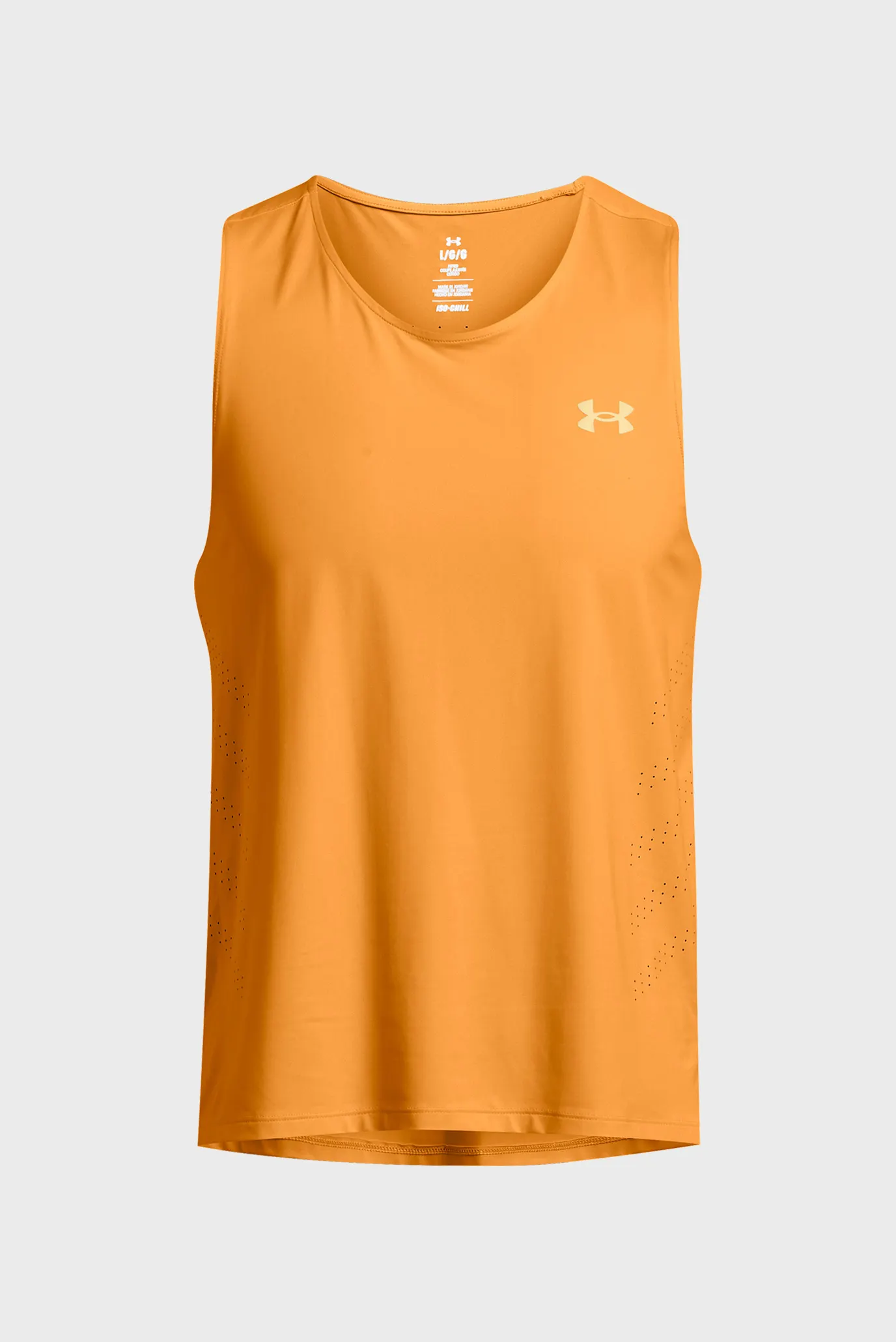 Мужская оранжевая майка UA LAUNCH ELITE SINGLET 4