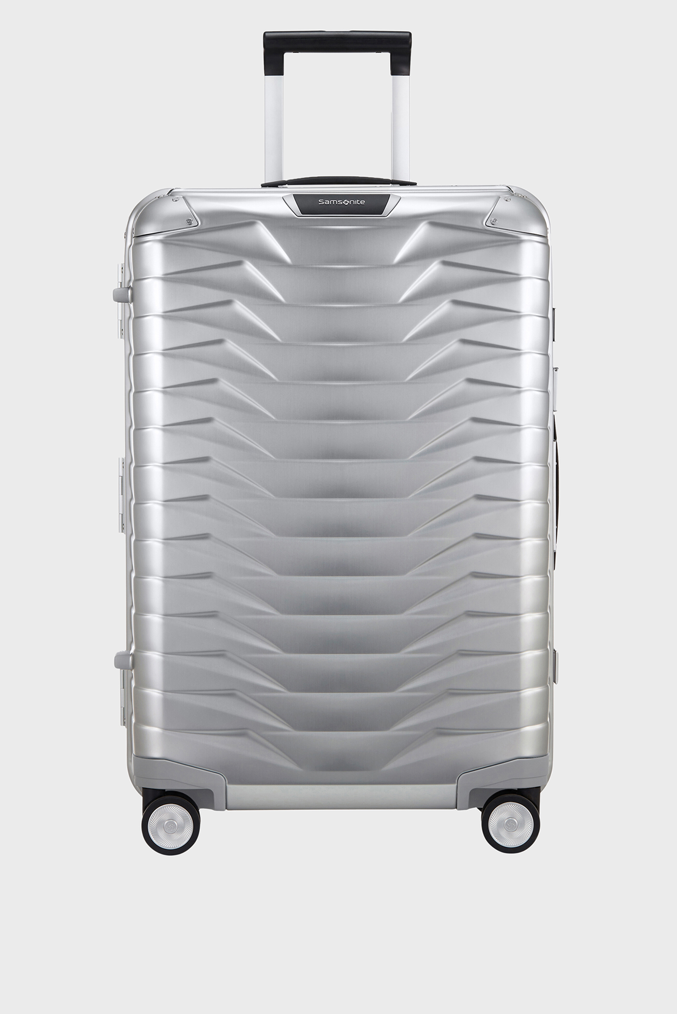 Серебристый чемодан 69 см PROXIS ALU ALUMINIUM 1