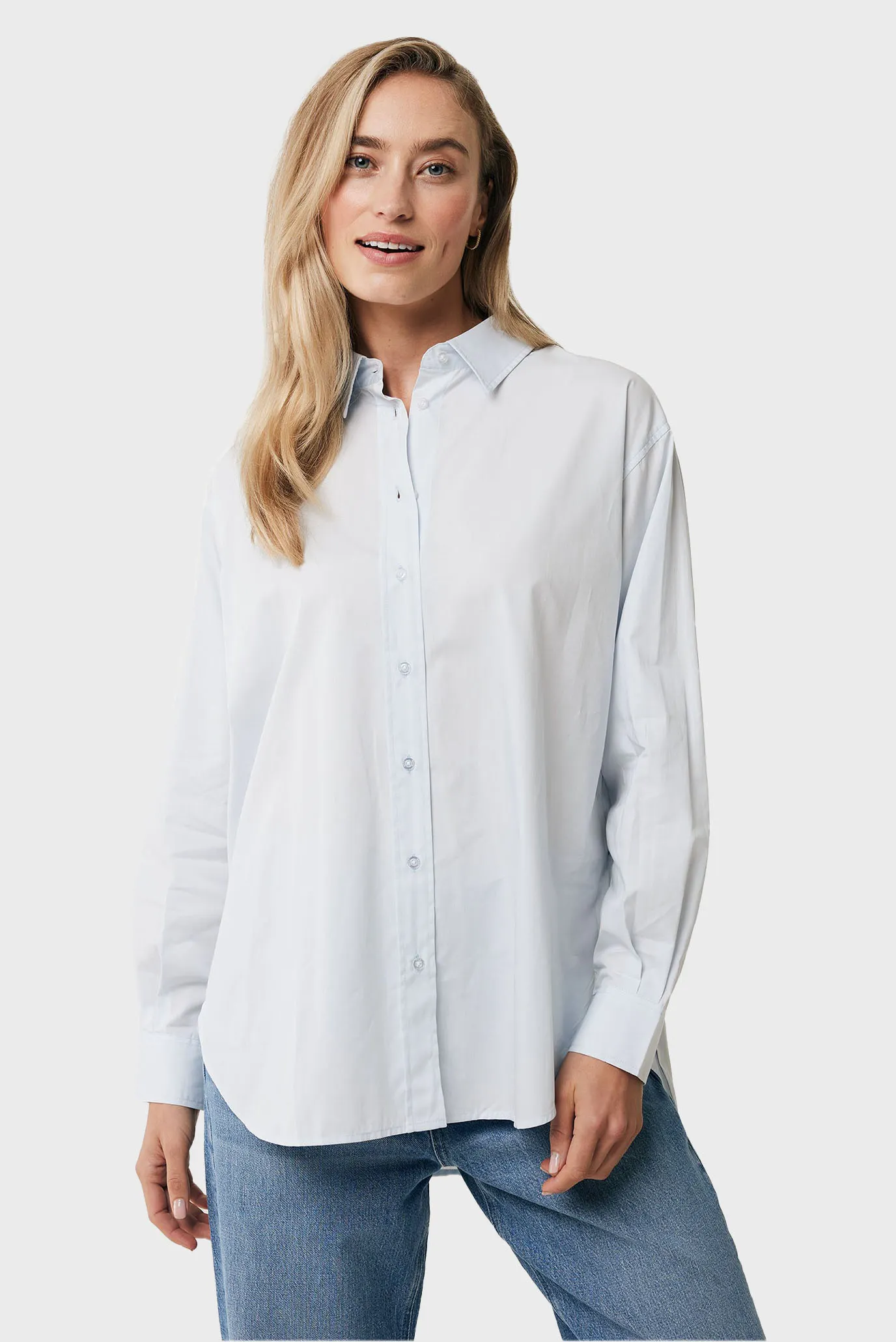 Жіноча блакитна сорочка JOYCE 1