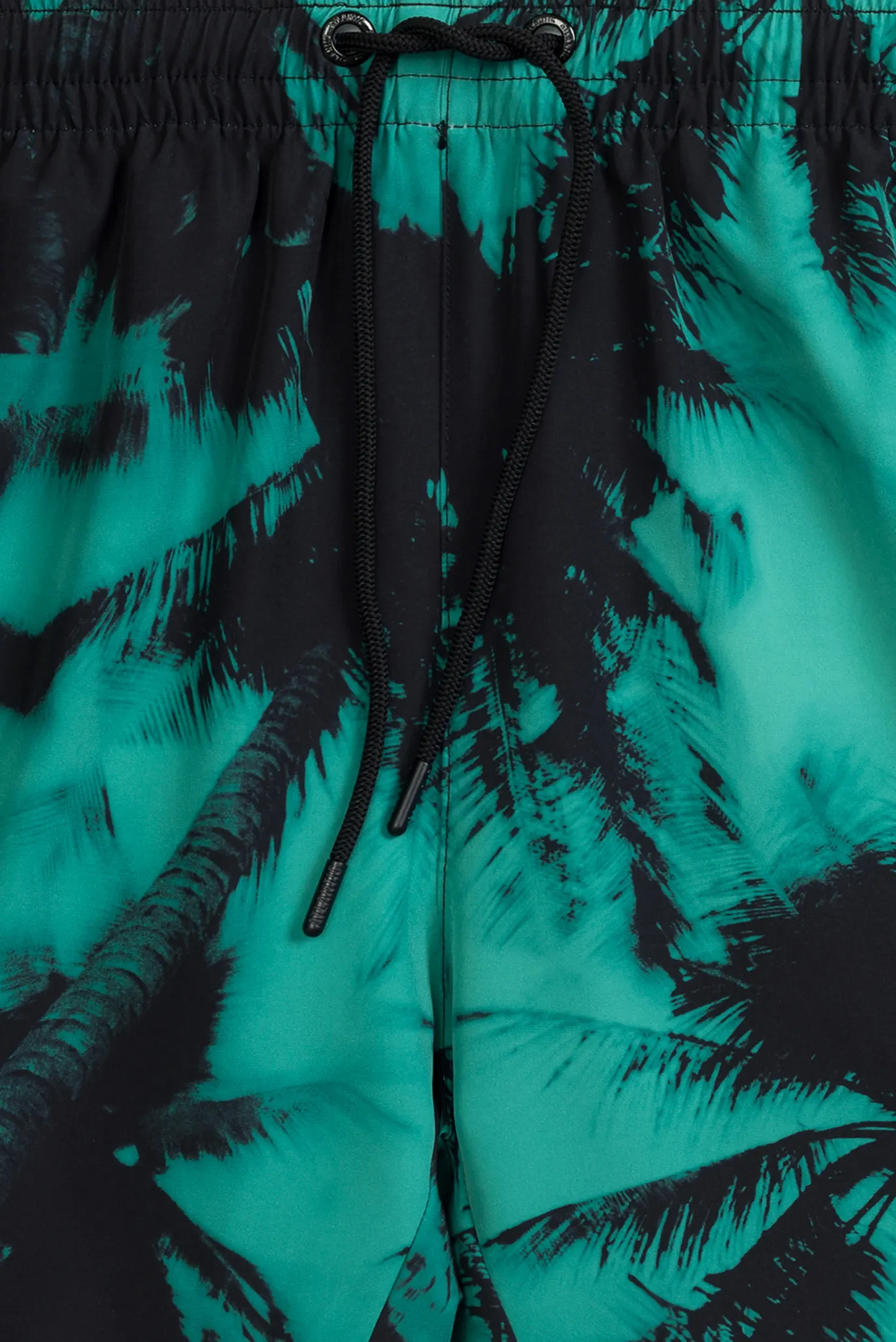 Чоловічі чорні плавальні шорти з візерунком 3