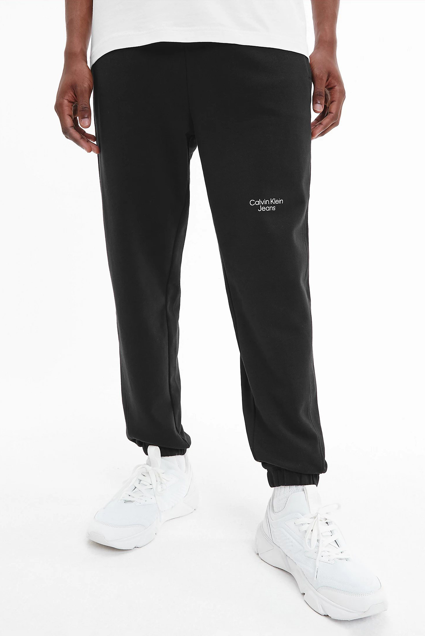 Мужские черные спортивные брюки STACKED LOGO Calvin Klein Jeans ...