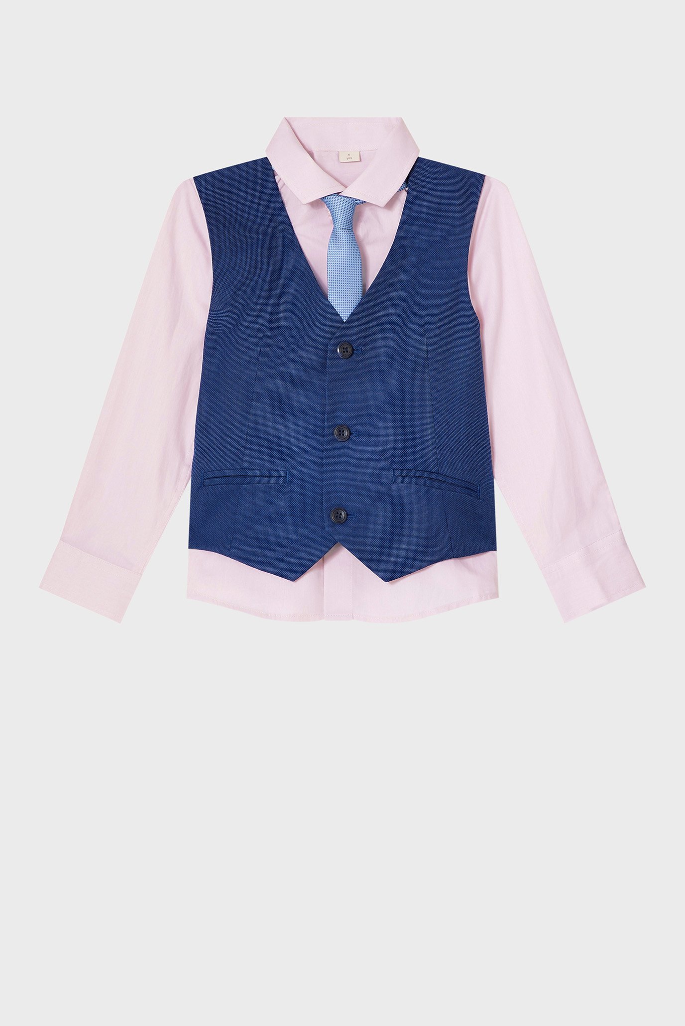 Детский комплект одежды (жилет, рубашка, галстук) JAKE 3PC WAISTCOAT & 1