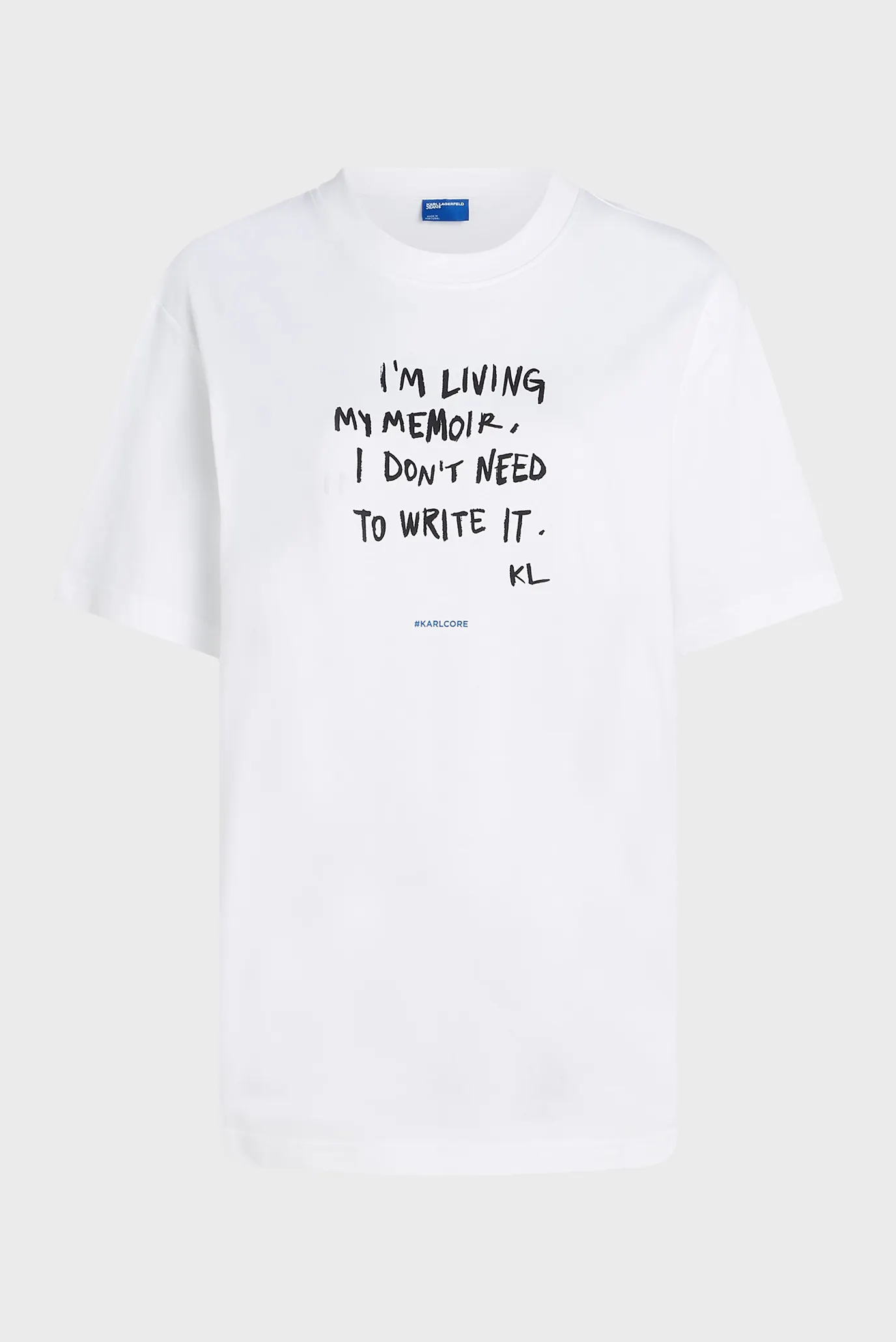 Женская белая футболка karlism 5