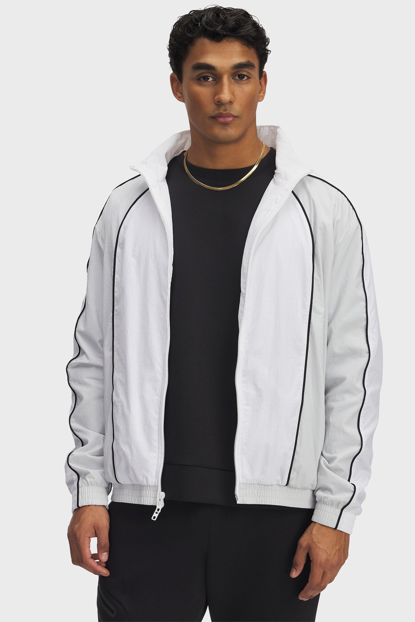 Мужская белая ветровка UA Best Track Jacket Белый XL Under Armour 1390287-100 Мужская белая ветровка UA Best Track Jacket Белый XL Under Armour 1390287-100