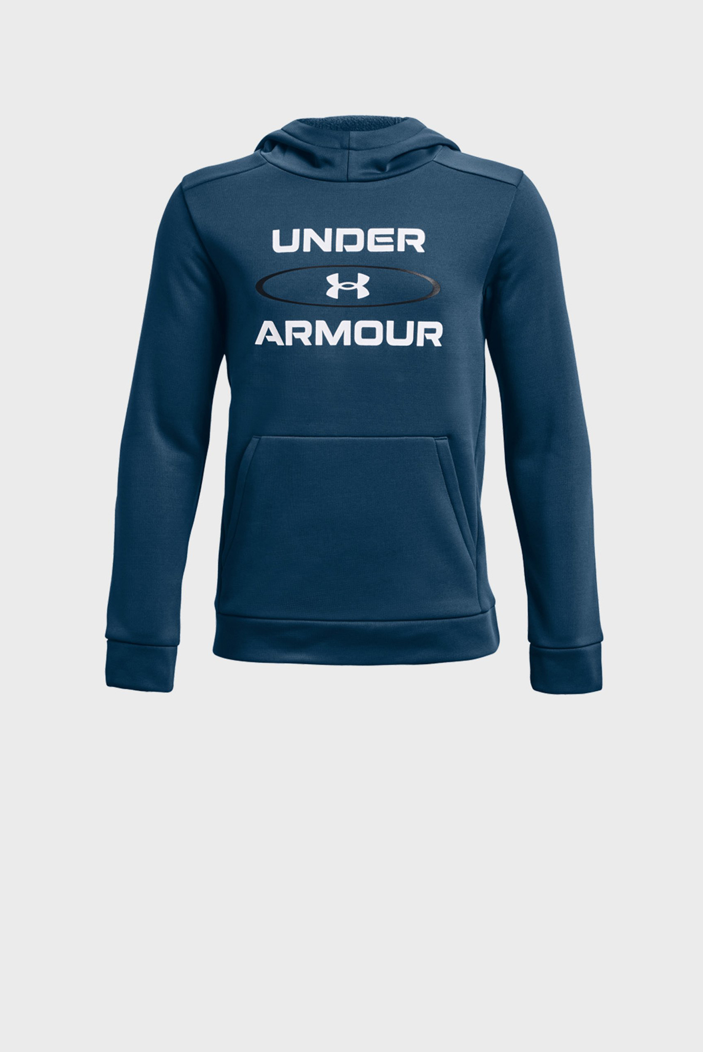 Детское синее худи UA Armour Fleece Graphic HD-BLU 1