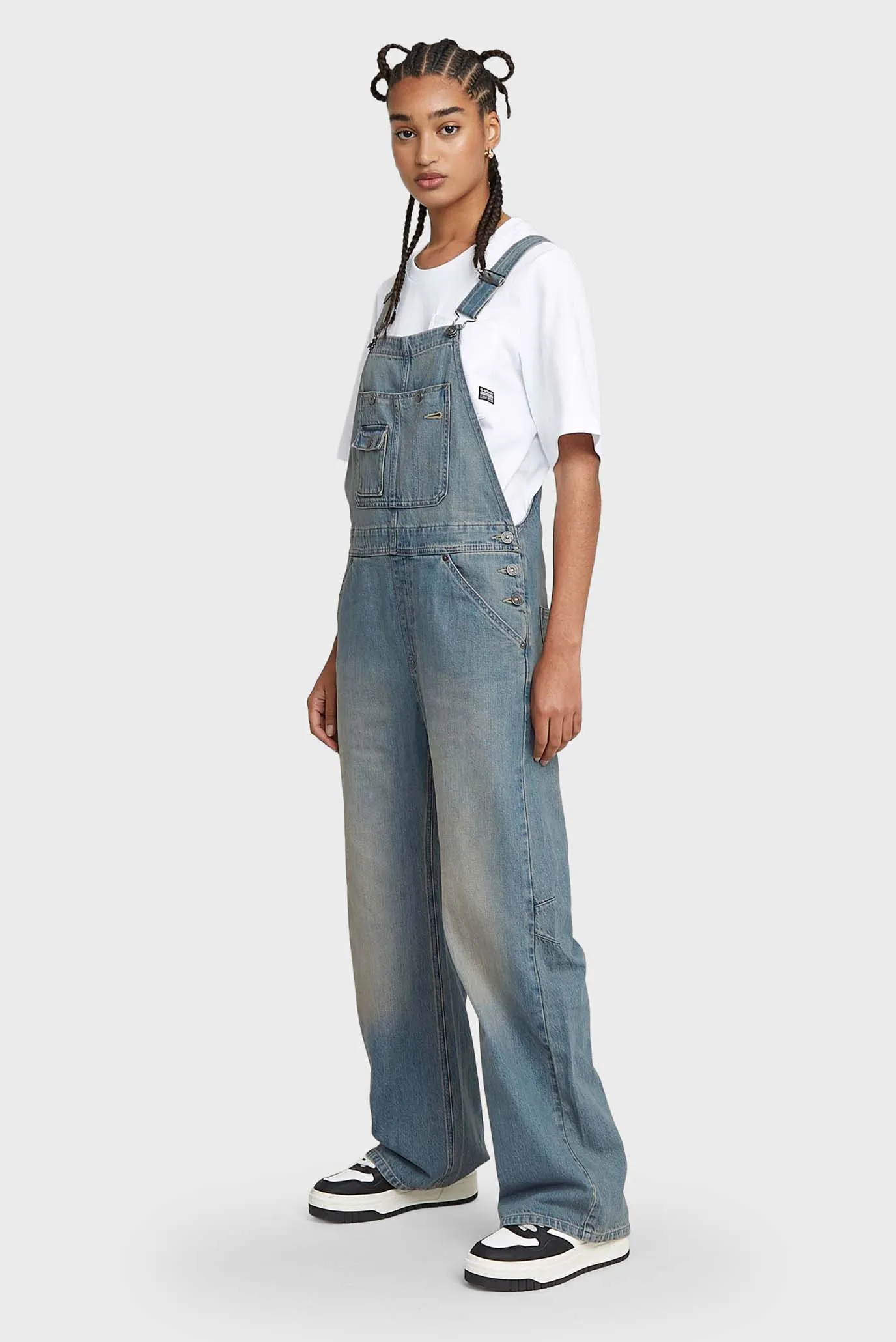 Жіночий блакитний джинсовий комбінезон Bowey 3D 3