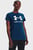 Женская синяя футболка UA W SPORTSTYLE LOGO SS