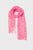 Жіночий рожевий шарф Hearts Print Scarf
