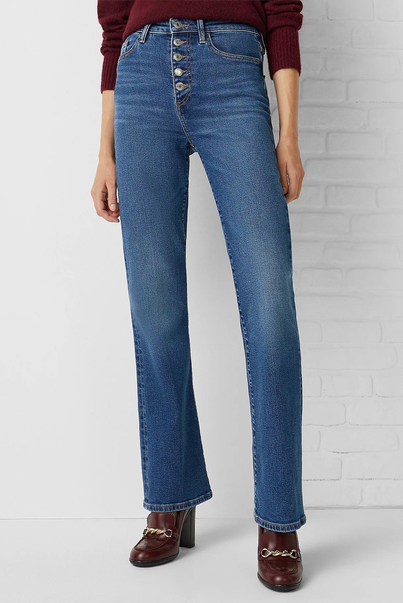Женские синие джинсы 1