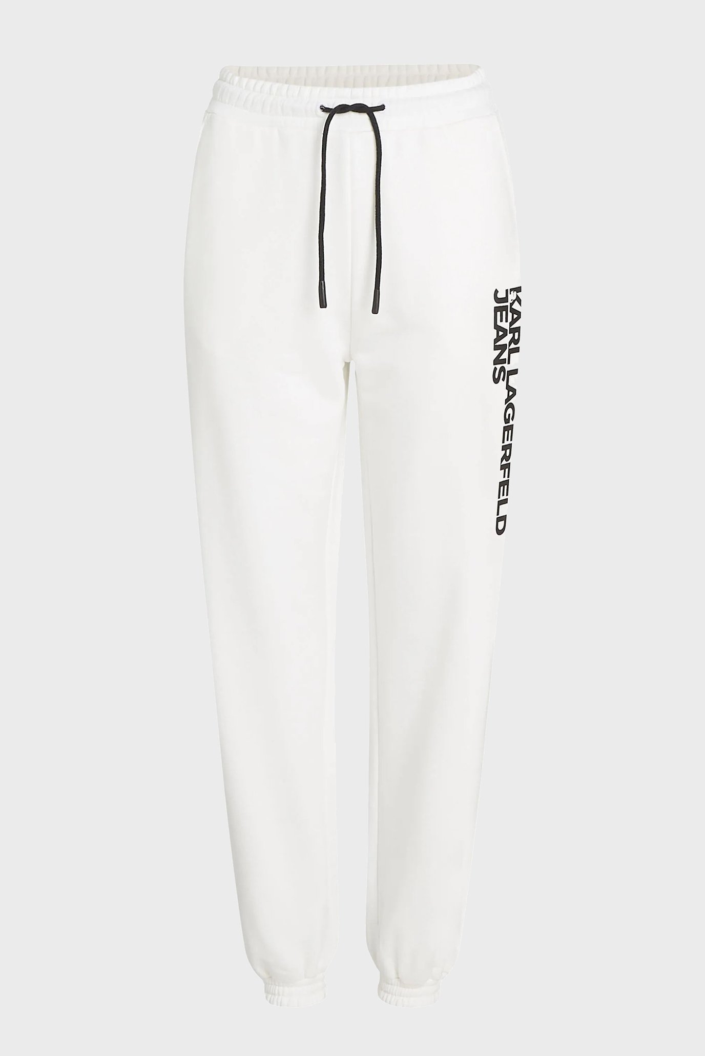 Женские белые спортивные брюки KLJ TEXT LOGO SLIM SWEATPANT 1