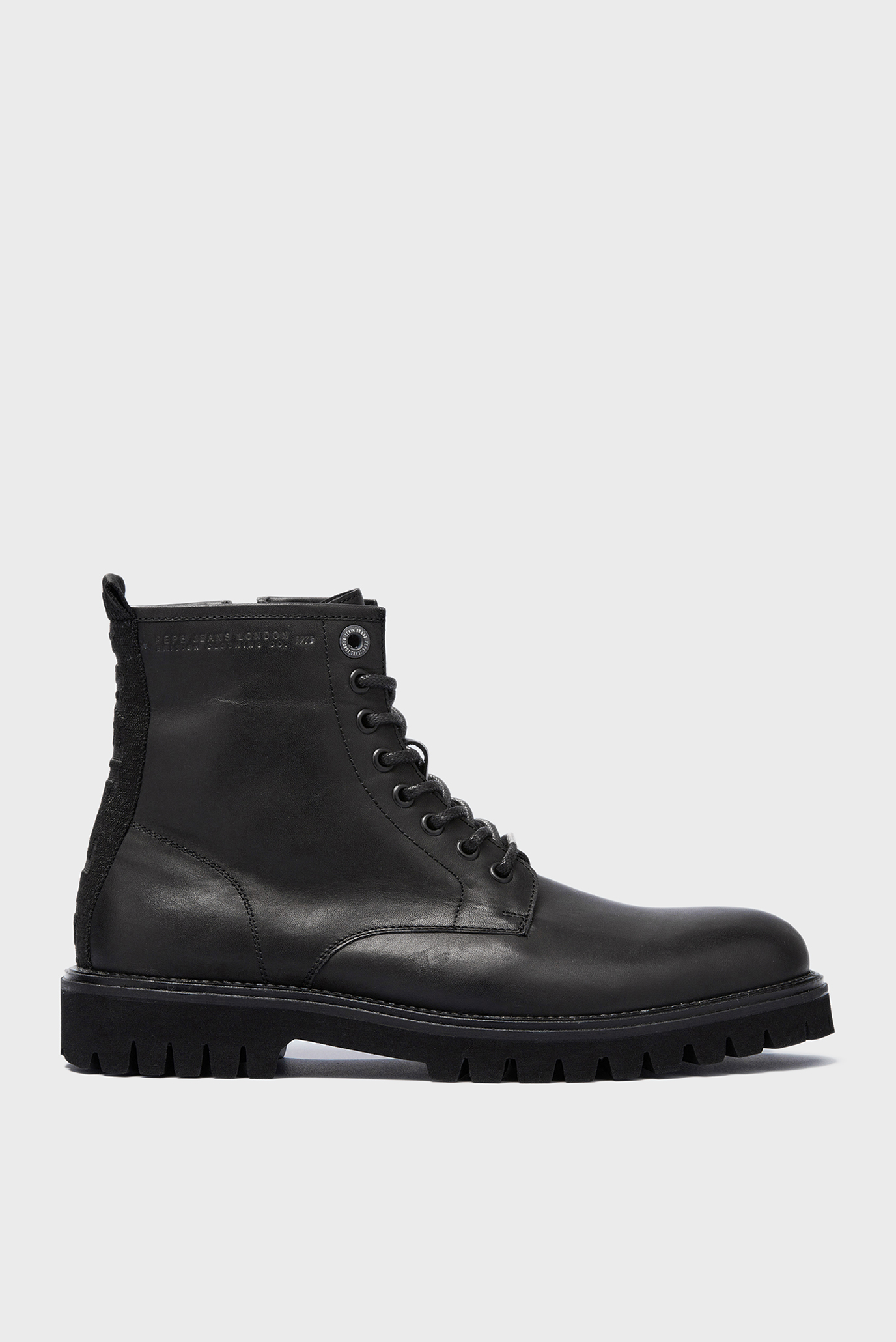 Мужские черные кожаные ботинки TRUCKER BOOT 1